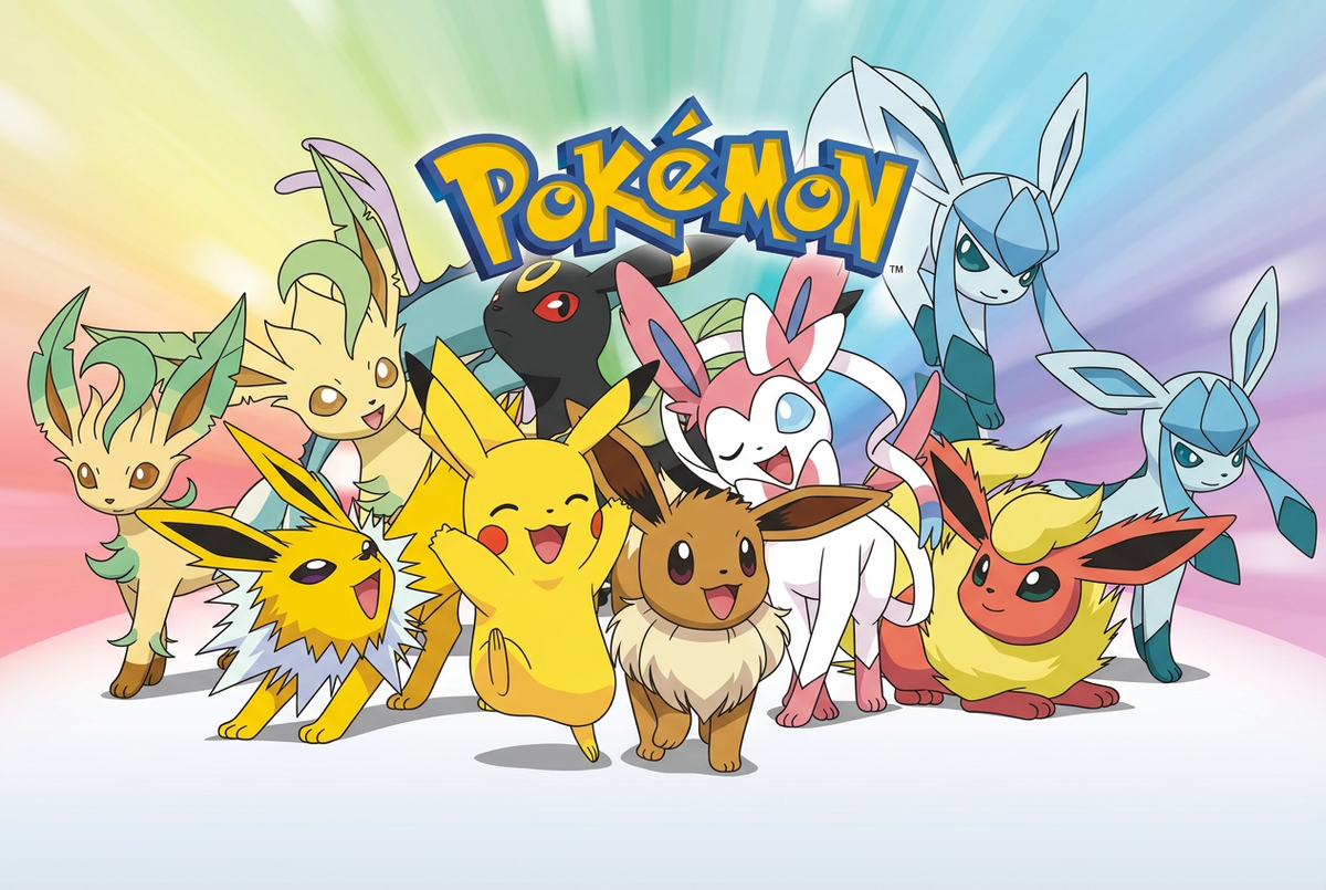 伊布家族 Pokémon 英文标志封面