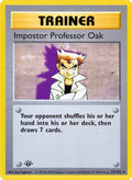 Impostor Professor Oak 073/102 [Base Set Shadowless]  - 1st Edition