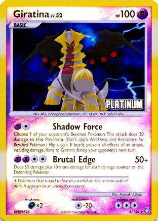 Giratina 004/146 [Burger King Promos]  - Reverse Holofoil