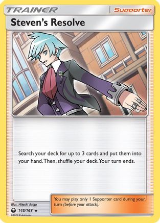 Steven's Resolve 145/168 [SM  Celestial Storm]  - Holofoil