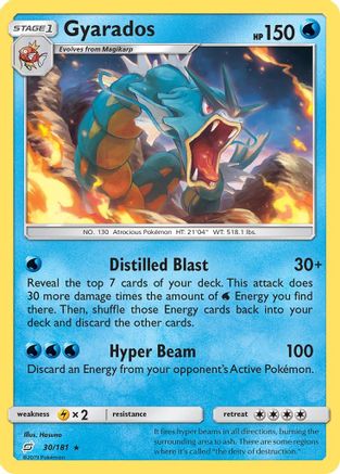 Gyarados 030/181 [SM  Team Up]  - Reverse Holofoil