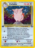Clefable (1) 001/64 [Jungle]  - 1st Edition Holofoil