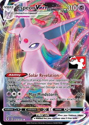 Espeon VMAX 065 [Prize Pack Series Cards]  - Holofoil