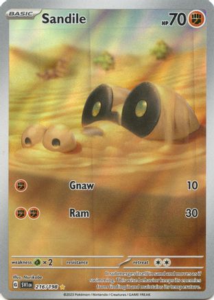 Sandile 216/198 [SV01 Scarlet & Violet Base Set]  - Holofoil