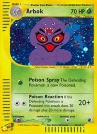 Arbok (3) 003 [Expedition]  - Reverse Holofoil
