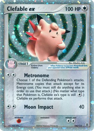Clefable ex 106 [FireRed & LeafGreen]  - Holofoil