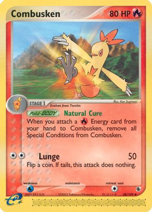 Combusken 028/109 [Ruby and Sapphire]  - Reverse Holofoil