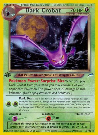 Dark Crobat 002 [Neo Destiny]  - 1st Edition Holofoil