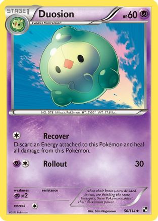 Duosion 056/114 [Black and White]  - Reverse Holofoil
