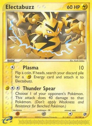 Electabuzz 035/100 [Sandstorm]  - Reverse Holofoil