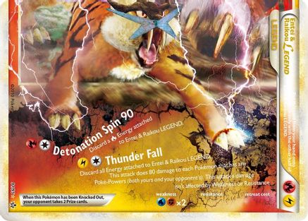 Entei & Raikou Legend (bottom) 091 [Unleashed]  - Holofoil