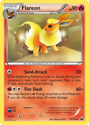 Flareon 012 [Dark Explorers]  - Reverse Holofoil