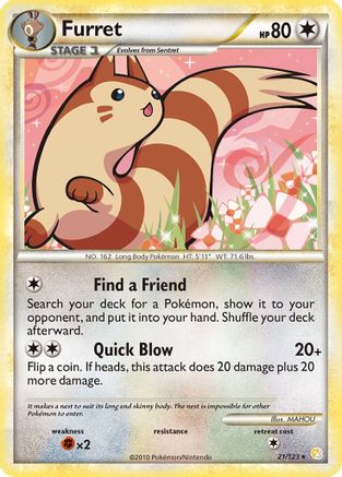 Furret 021 [HeartGold SoulSilver]  - Reverse Holofoil