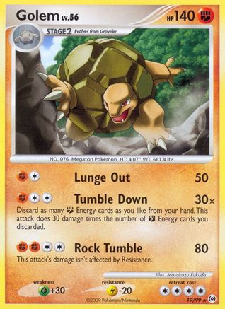 Golem 019 [Arceus]  - Reverse Holofoil