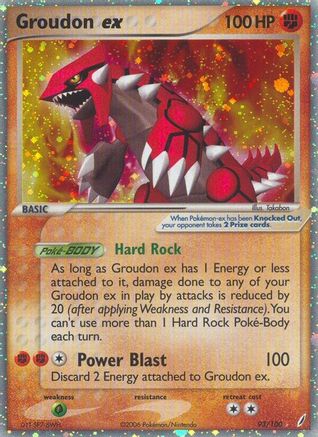 Groudon ex 093/100 [Crystal Guardians]  - Holofoil