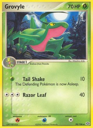 Grovyle 028 [Emerald]  - Reverse Holofoil
