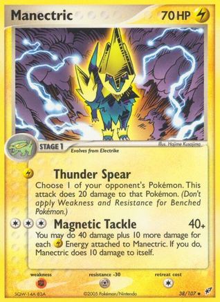 Manectric 038/107 [Deoxys]  - Reverse Holofoil
