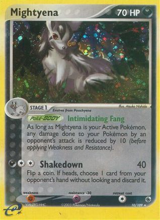 Mightyena 010/109 [Ruby and Sapphire]  - Reverse Holofoil