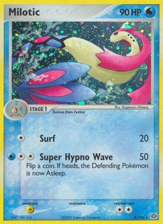 Milotic 008/106 [Emerald]  - Reverse Holofoil