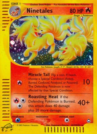 Ninetales (H19) H19 [Aquapolis]  - Holofoil