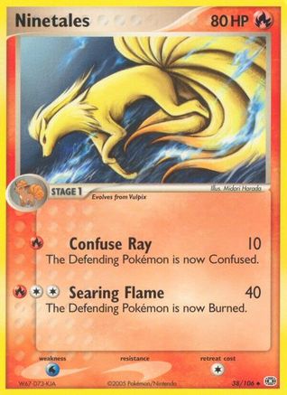 Ninetales 038  - Reverse Holofoil