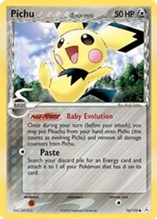 Pichu (Delta Species) 076/110 [Holon Phantoms]  - Reverse Holofoil