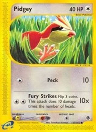Pidgey 123 [Expedition]  - Reverse Holofoil