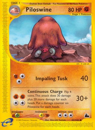 Piloswine (43) 043 [Skyridge]