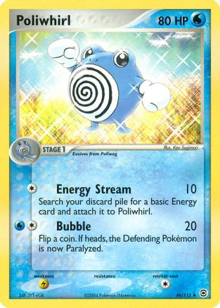 Poliwhirl 046 [FireRed & LeafGreen]  - Reverse Holofoil
