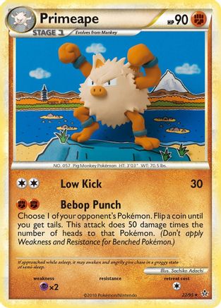 Primeape 022 [Unleashed]  - Reverse Holofoil