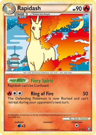 Rapidash 008 [Triumphant]  - Reverse Holofoil
