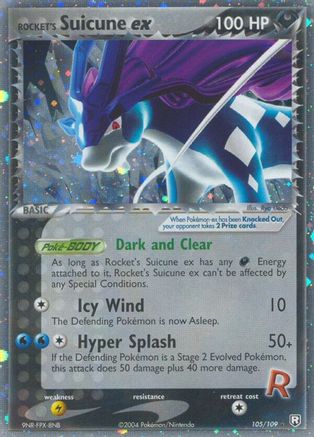 Rocket's Suicune ex 105 [Team Rocket Returns]  - Holofoil