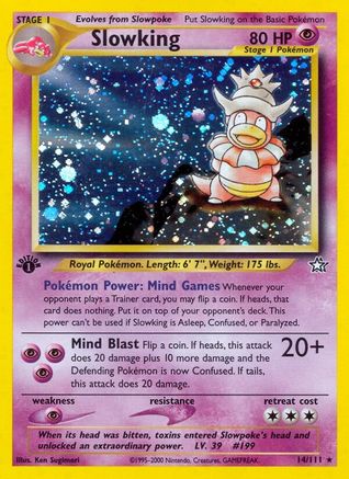 Slowking 014/111 [Neo Genesis]  - 1st Edition Holofoil