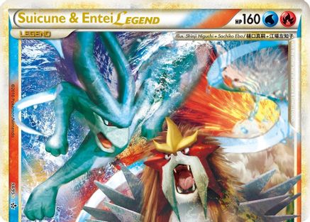 Suicune & Entei Legend (Top) 094 [Unleashed]  - Holofoil