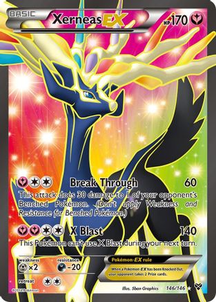 Xerneas EX (146 Full Art) 146 [XY Base Set]  - Holofoil