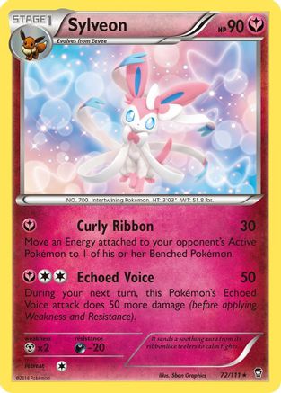 Sylveon 072/111 [XY  Furious Fists]  - Reverse Holofoil